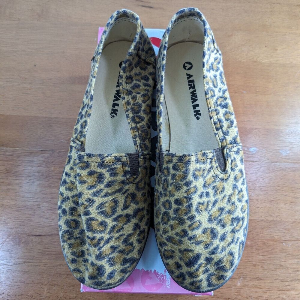 Vintage Airwalk‎ Women's Size 6 Cheetah Print Sneakers Flats Shoes IOB
